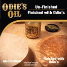 Odie's Oil • Universal Finish for Wood • Leather • Plastic • Vinyl • Metal and More • 9 Ounce Glass Jar | Food Safe and Solvent Free Non Toxic Finish