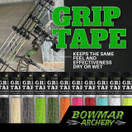 Bowmar Archery Grip Tape, Designed for Archers, Self-Adhering, Effective in Dry or Wet Conditions, Comfortable, Tacky, Easy to Install (Grey)
