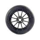 Black Rim Protector for Car Wheels (Fits 12-19" Wheel Diameter) - Pack of 4 Premium Alloy Wheel Protector to Avoid Scratches & Scuffs - Adhesive Free Curb Rash Rim Protectors | Up to 19 Inch Wheels, Black