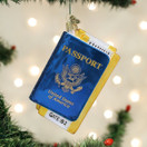 Old World Christmas Passport Glass Blown Ornament for Christmas Tree