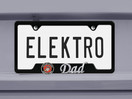 Marines Dad 3D Black Metal License Plate Frame