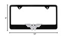 Wonder Woman 3D Black All Metal License Plate Frame