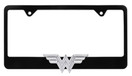 Wonder Woman 3D Black All Metal License Plate Frame