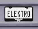 Wonder Woman 3D Black All Metal License Plate Frame | Standard Black