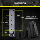 Molle Attachment (Black, 2 Pieces) Molle Accessories, DIY for Knife Sheath, Molle Quick Locking, Holster Hardware with Screws | 3 Inch