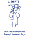 Laundry Loop with Sock Snare, Premium Red Laundering Strap