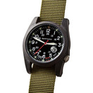 BERTUCCI A-3PS Solar Field Watch | Optic White Dial/Black Case | Nylon Band | Forest