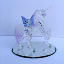 Glass Baron - Large Unicorn with Fairy