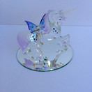 Glass Baron - Large Unicorn with Fairy