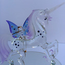 Glass Baron - Large Unicorn with Fairy