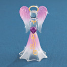 Glass Baron Lavender Angel Figurine