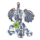 Goldia Glass Baron Lucky Elephant Figurine