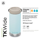 Klean Kanteen TKWide 12oz (w/Twist Cap) - Blue Tint