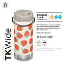 KLEAN KANTEEN Tkwide Bottle with Cap Strawberries 12 Ounce, 1 EA | Strawberries 