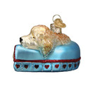 Old World Christmas Ornaments Sleepy Doodle Dog Glass Blown Ornaments for Christmas Tree - Sleepy Doodle Dog
