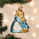 Old World Christmas Mrs. Rabbit & Peter Glass Blown Ornament for Christmas Tree