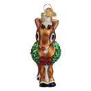 Old World Christmas Rudolph The Red-Nosed Reindeer Glass Blown - Ornament for Christmas Tree