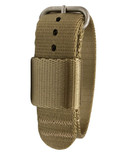 BERTUCCI Men's G–Type Comfort-Webb Field Khaki 19mm Nylon Webbing Strap Matte Stainless Steel Buckle Watch Band