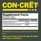 CON-CRET®+ Test, CON-CRET® Patented Creatine HCl Now with Testofen®, Boost Testosterone Levels - 60 Capsules