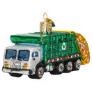 Old World Christmas Ornaments - Garbage Truck Glass Blown Ornaments for Christmas Tree
