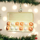 Old World Christmas Ornaments, Egg Carton Glass Blown Ornaments for Christmas Tree