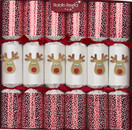 Robin Reed 6 x 13 Handmade Racing Reindeer Christmas Crackers 72007