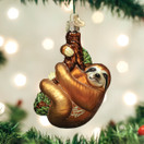 Old World Christmas Ornaments: Animal Collection Glass Blown Ornaments for Christmas Tree, Sloth | 4x3, Sloth
