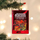 Old World Christmas Dungeons & Dragons Red Box Glass Hanging Ornament
