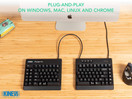 KINESIS USB-A Freestyle Pro Quiet Ergonomic Split Mechanical Keyboard (Cherry MX Silent Red Switches)