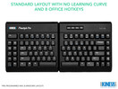 KINESIS USB-A Freestyle Pro Quiet Ergonomic Split Mechanical Keyboard | Cherry MX Silent Red Switches | Silent Linear Red Switches