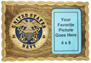 Armed Forces Navy Custom Laser Crafted Three Dimensional Wooden Military Picture Frame