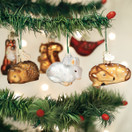 Old World Christmas Glass Blown Ornaments for Christmas Tree, Mini Woodland Animal Set, 6 Count, 1.75 x 2.75