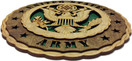 Army Armed Forces Military Decorative Laser Three Dimensional Wooden Wall Plaque