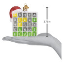 Old World Christmas Merry Words Glass Blown Ornament for Christmas Tree | Merry Words