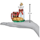 Old World Christmas Santa's Milk and Cookies Glass Blown Ornament for Christmas Tree