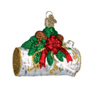 Old World Christmas Home Gifts Glass Blown Ornaments for Christmas Tree Yule Log | Yule Log
