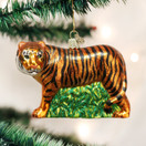 Old World Christmas Ornaments: Wildlife Animals Glass Blown Ornaments for Christmas Tree - Tiger 