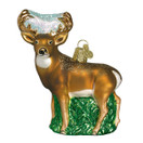 Old World Christmas Ornaments: Wildlife Animals Glass Blown Ornaments for Christmas Tree - Whitetail Deer