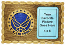 Armed Forces Air Force Contemporary Custom Laser Crafted Three Dimensional Wooden Military Picture Frame