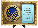 Armed Forces Air Force Contemporary Custom Laser Crafted Three Dimensional Wooden Military Picture Frame