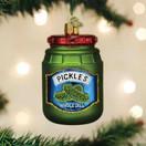 Old World Christmas Jar of Pickles Blown Glass 2020 Unique Christmas Ornaments for Christmas Tree Decorations | Jar of Pickles