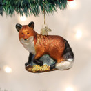 Old World Christmas Ornaments: Wildlife Animals Glass Blown Ornaments for Christmas Tree, Red Fox