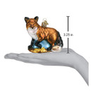 Old World Christmas Ornaments: Wildlife Animals Glass Blown Ornaments for Christmas Tree, Red Fox