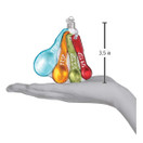 Old World Christmas Chef's Collection Glass Blown Ornaments for Christmas Tree Measuring Spoons, Model:32346 4.17 x 4.17 x 4.02 inches