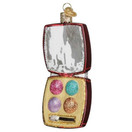 Old World Christmas Ornaments Makeup Palette Glass Blown Ornaments for Christmas Tree. 