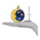 Old World Christmas Ornaments: Outer Space Gifts Glass Blown Ornaments for Christmas Tree, Man on The Moon