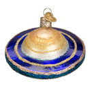 Old World Christmas Outer Space Gifts Glass Blown Ornaments for Christmas Tree, Saturn (22032)