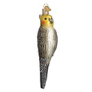 Old World Christmas Glass Blown Ornament Cockatiel (16109) , Grey | Cockatiel
