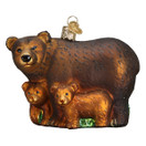 Old World Christmas Animal Collection Glass Blown Ornaments for Christmas Tree Bears
