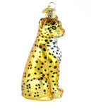 Old World Christmas Ornaments: Wildlife Animals Glass Blown Ornaments for Christmas Tree, Leopard